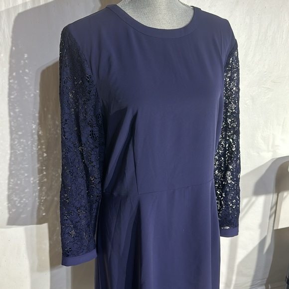 LOFT Outlet Navy Dress - Size 16 - Picture 2 of 8